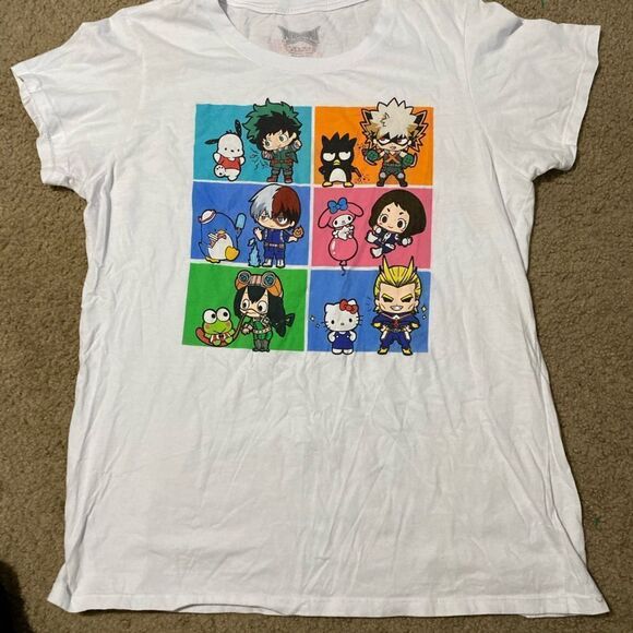 Tops - My Hero Academia Hello Kitty Tshirt